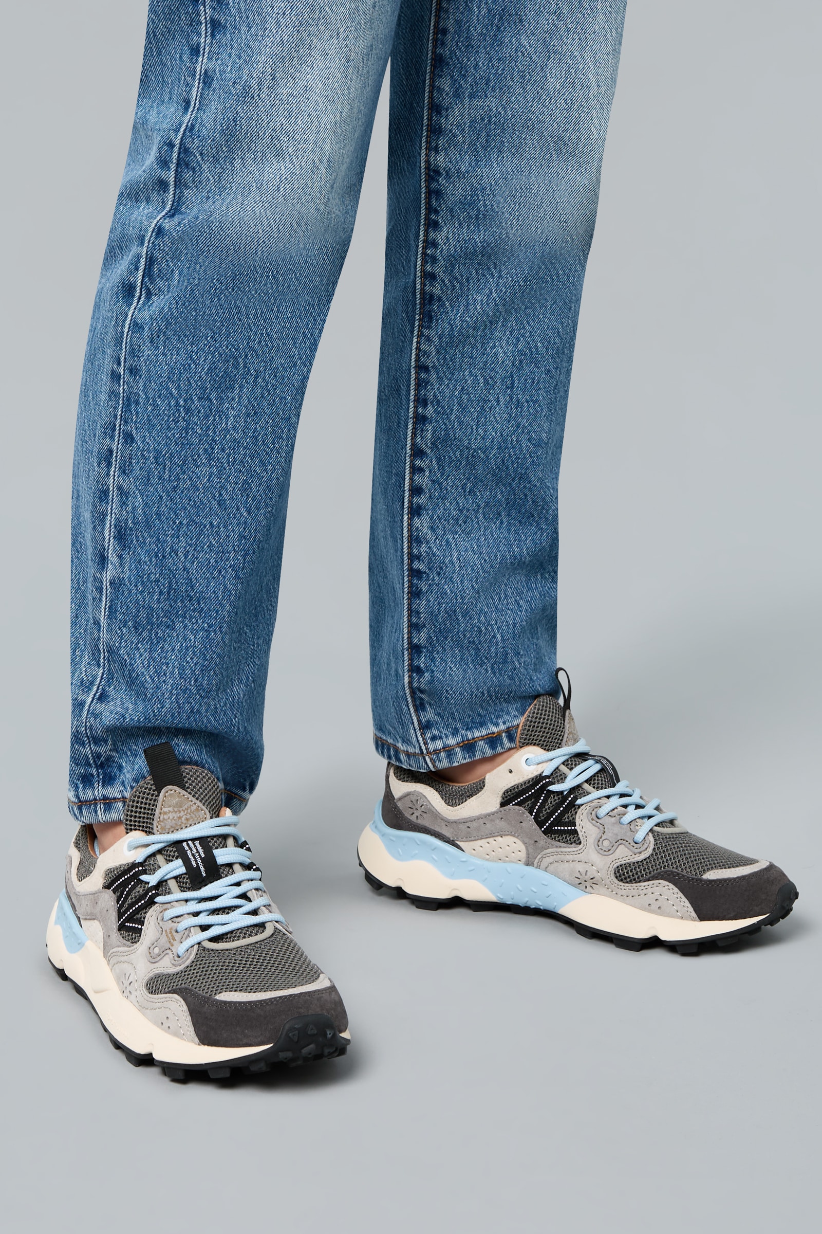 Anthracite Men Flower Mountain YAMANO 3 UNI Sneakers | 024-MBSZYC