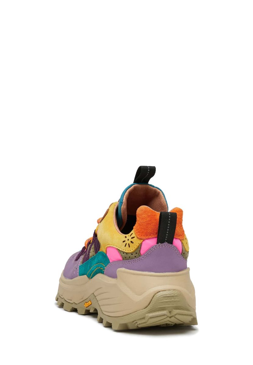 Beige / Aqua Green Women Flower Mountain IWANO Sneakers | 068-AGOPUN