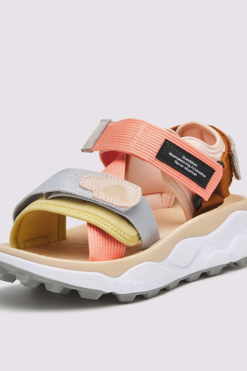 Beige / Salmon Women Flower Mountain NAZCA 2 Sneakers | 483-NWKJGE