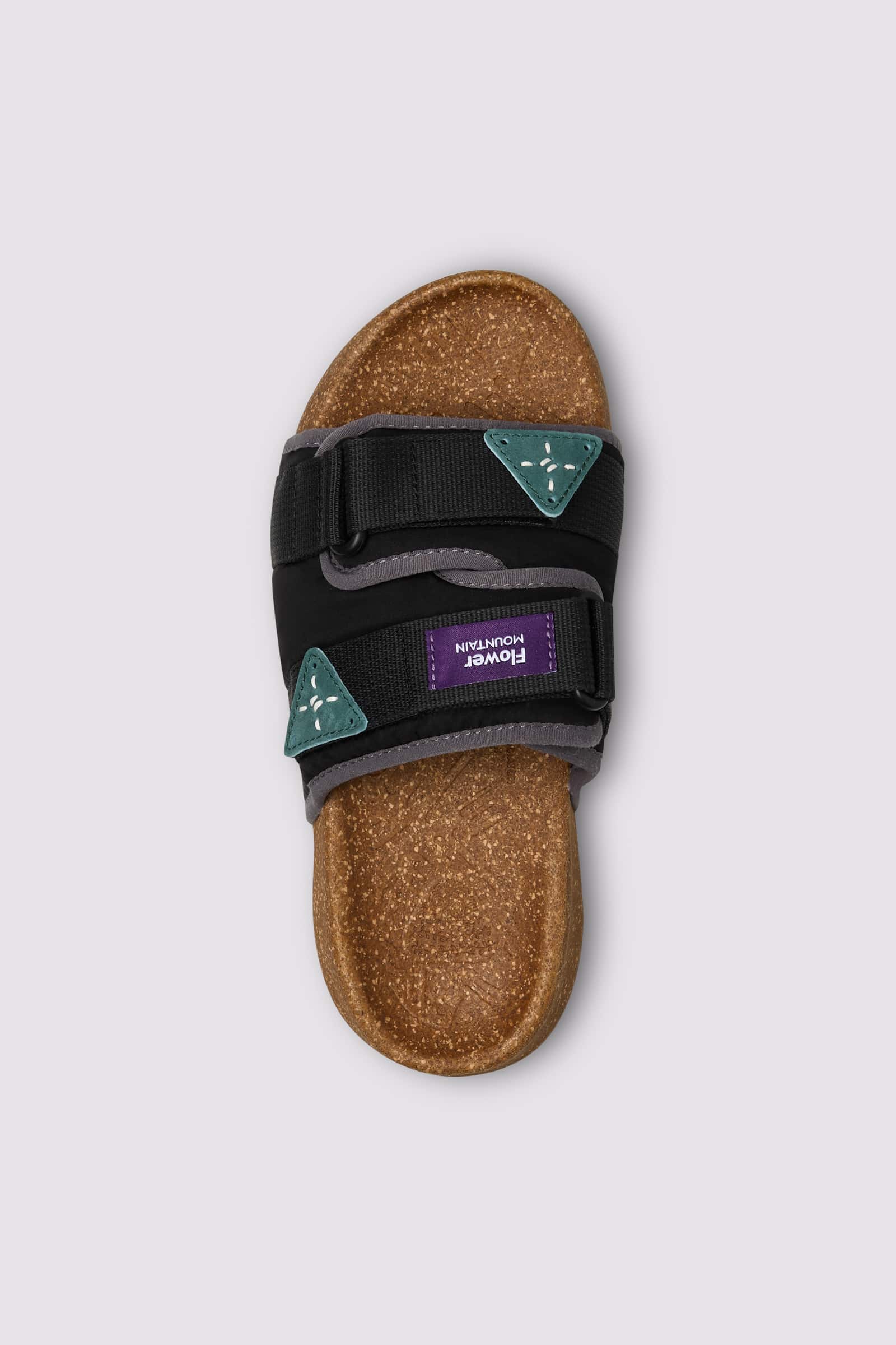 Black / Grey Men Flower Mountain NIWA SLIPPER UNI Slippers | 901-UIXNFY
