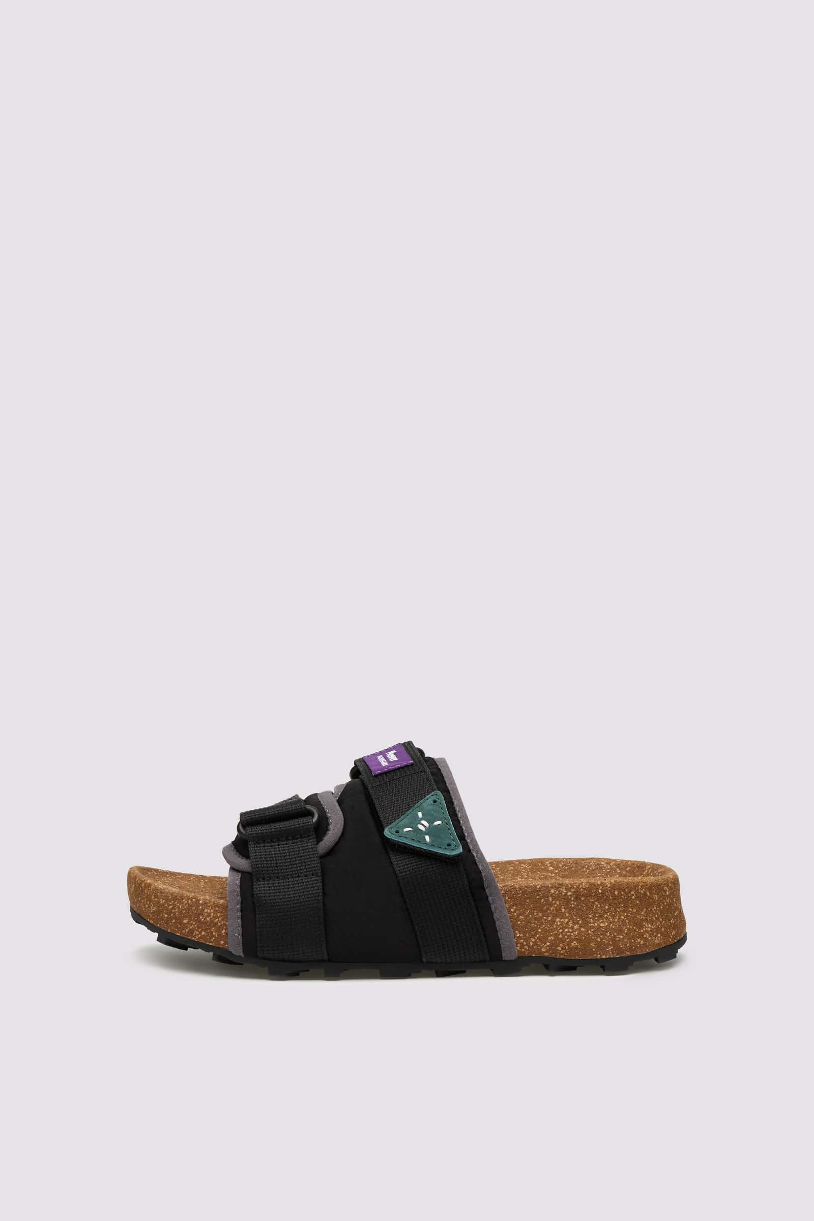 Black / Grey Men Flower Mountain NIWA SLIPPER UNI Slippers | 901-UIXNFY