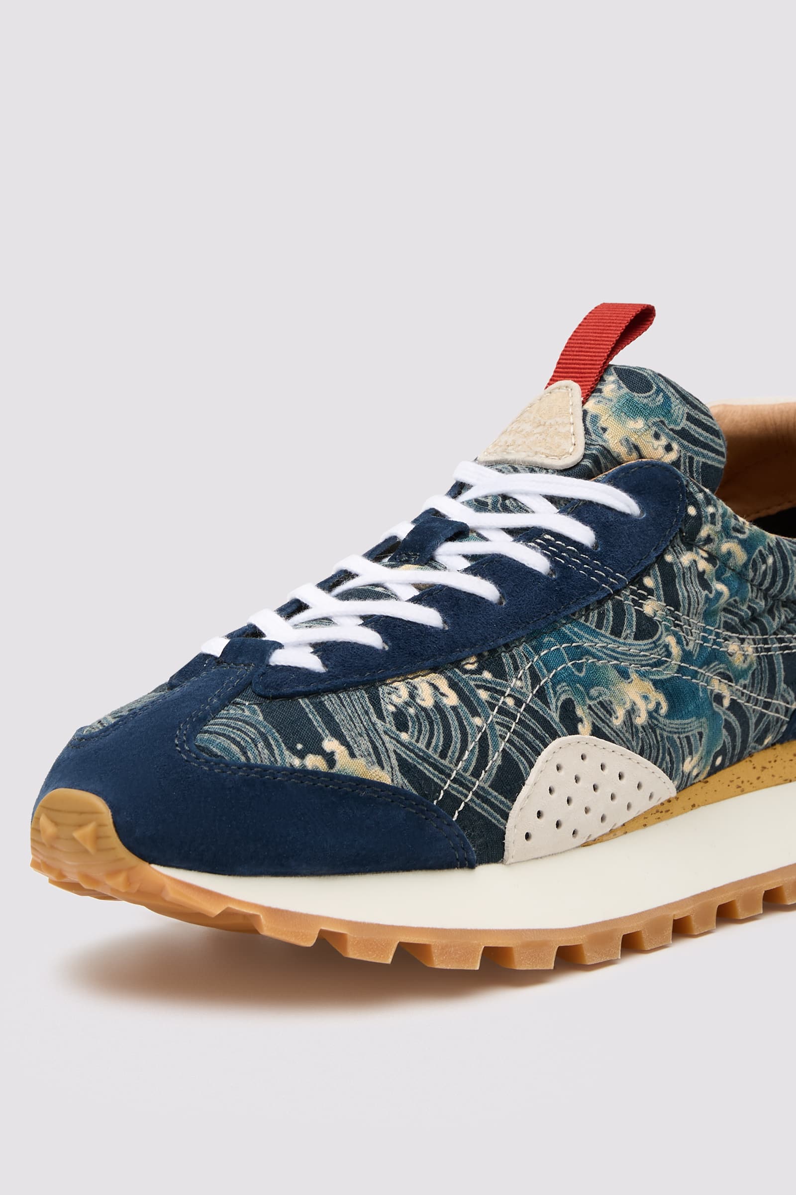 Blue Men Flower Mountain NEW ASUKA UNI Sneakers | 841-ZUVRXJ