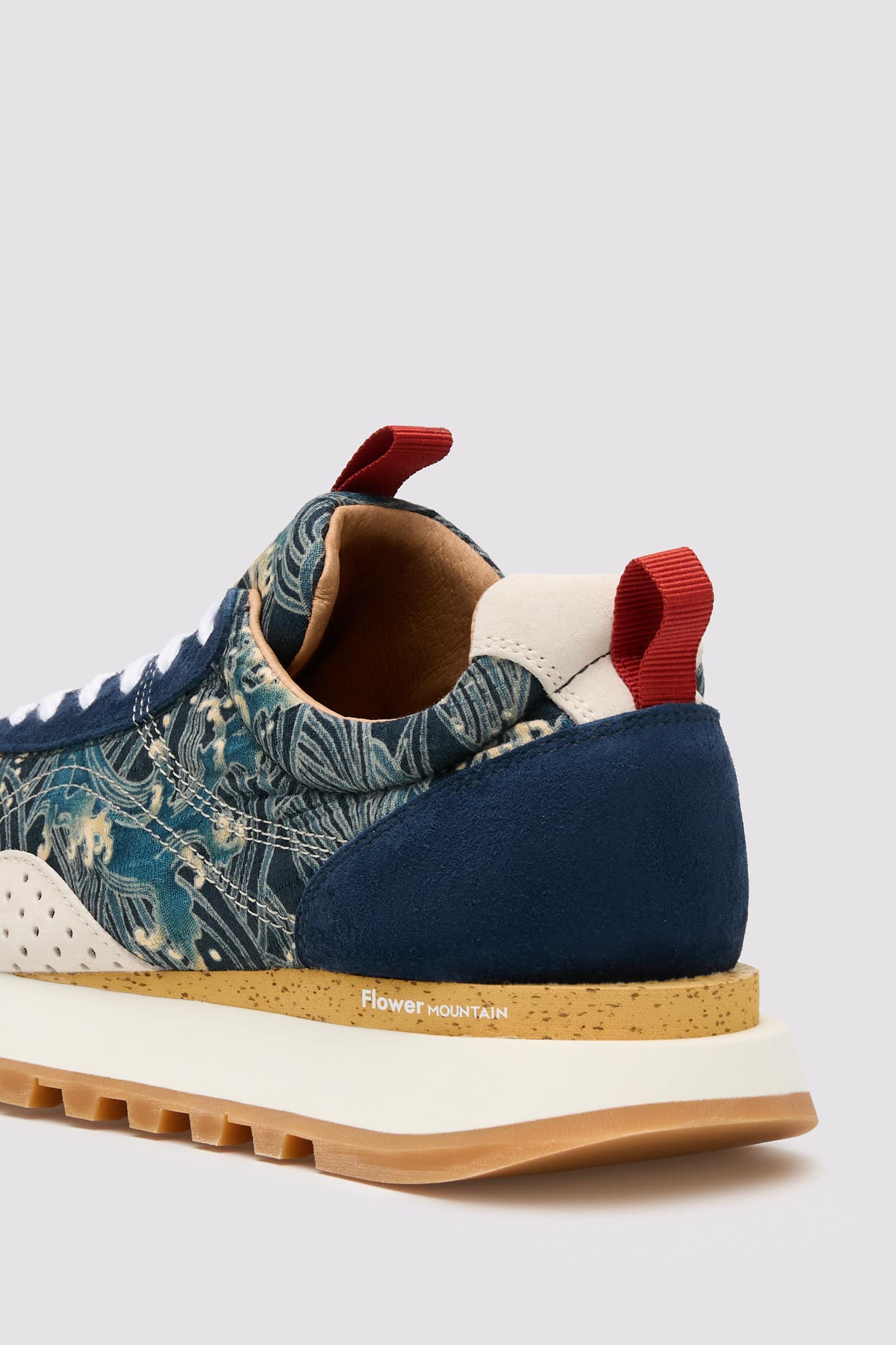 Blue Men Flower Mountain NEW ASUKA UNI Sneakers | 841-ZUVRXJ