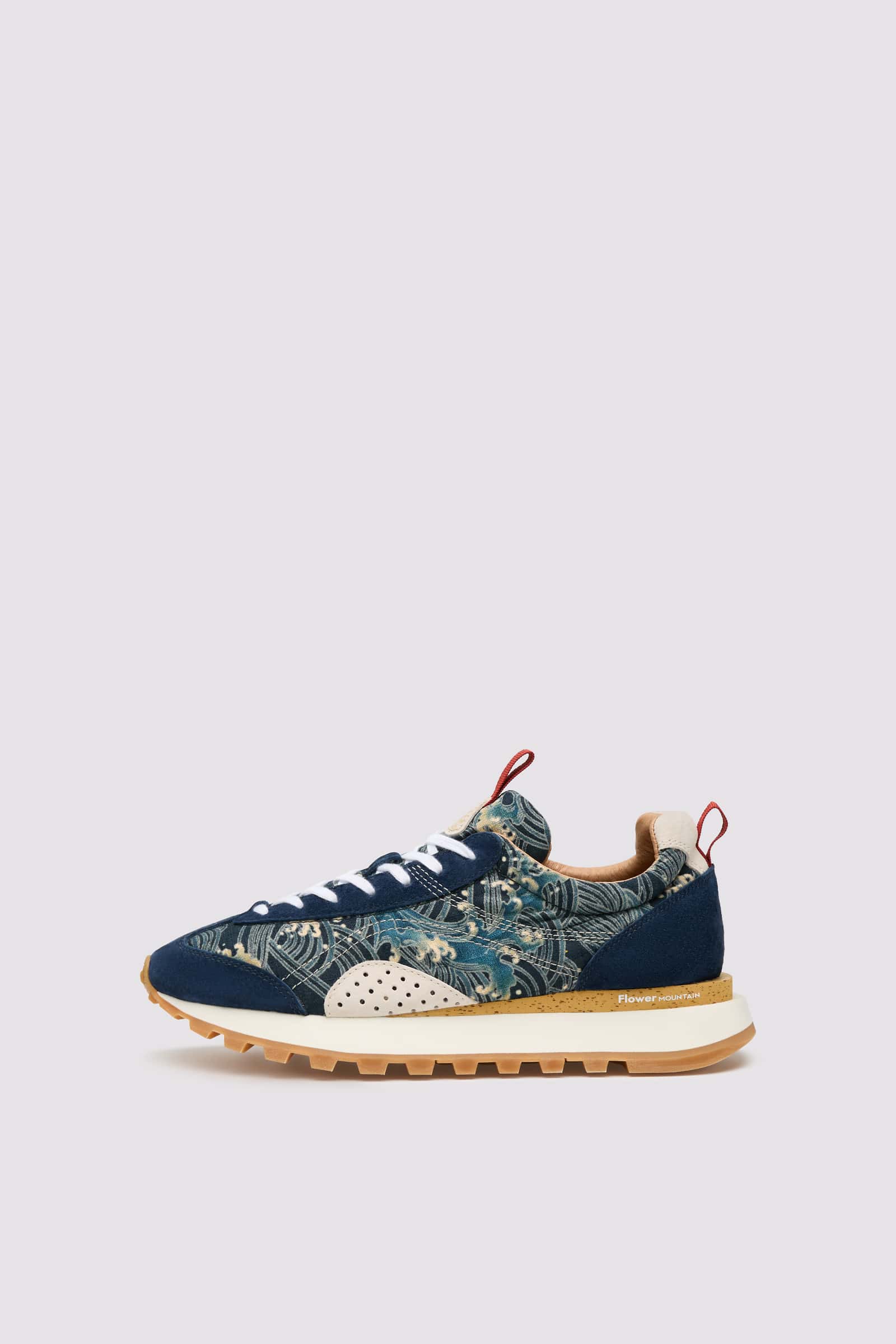 Blue Men Flower Mountain NEW ASUKA UNI Sneakers | 841-ZUVRXJ