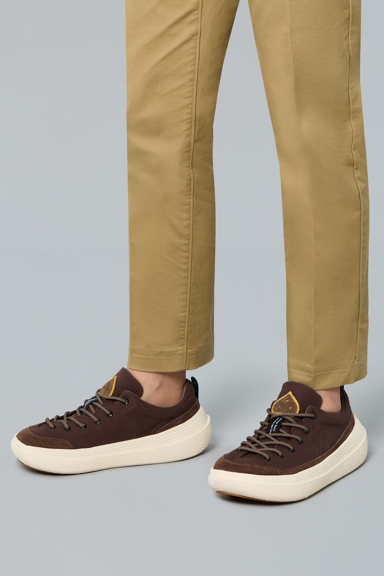 Brown Men Flower Mountain FAMI UNI U.W. Sneakers | 654-JHGBLO