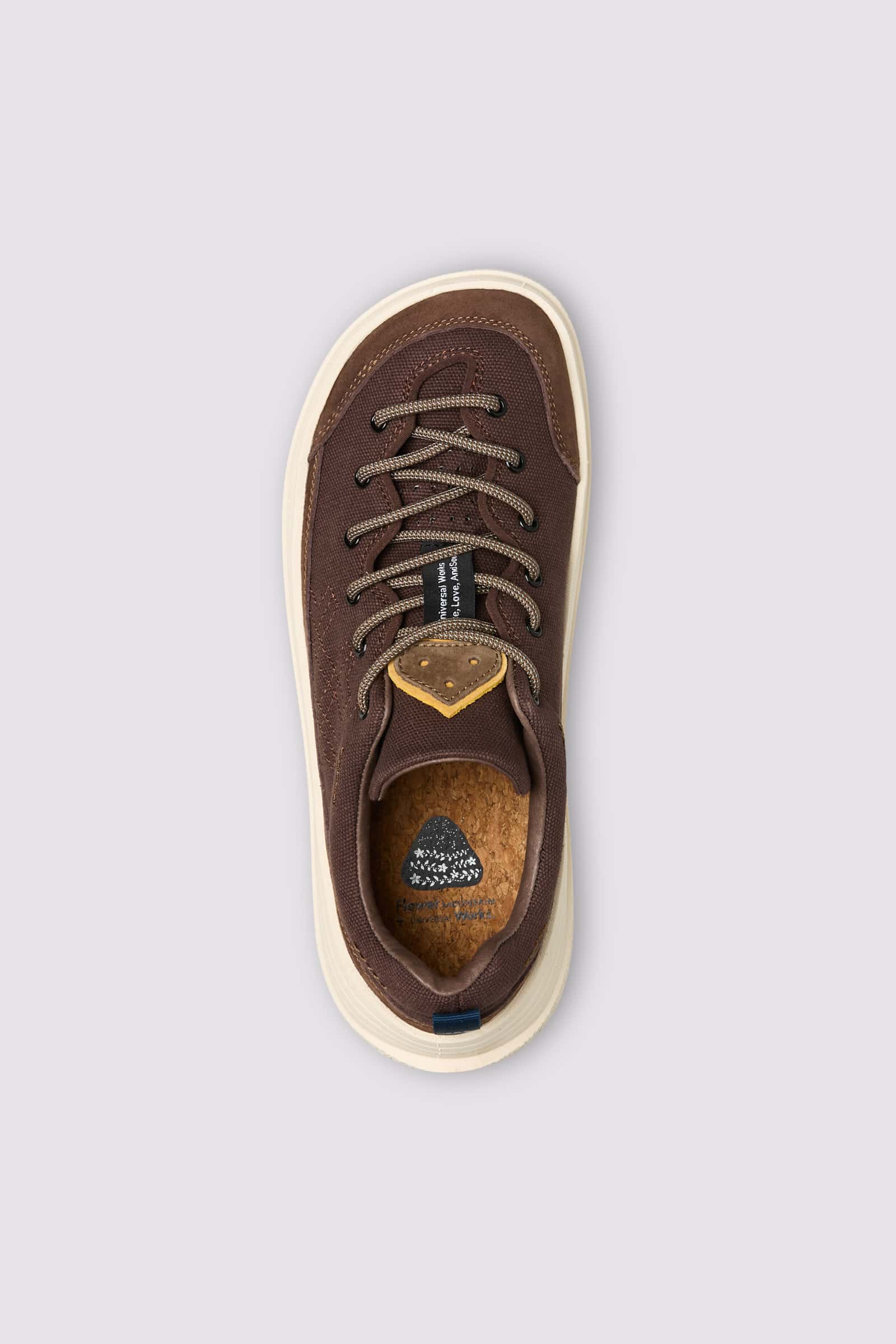 Brown Men Flower Mountain FAMI UNI U.W. Sneakers | 654-JHGBLO