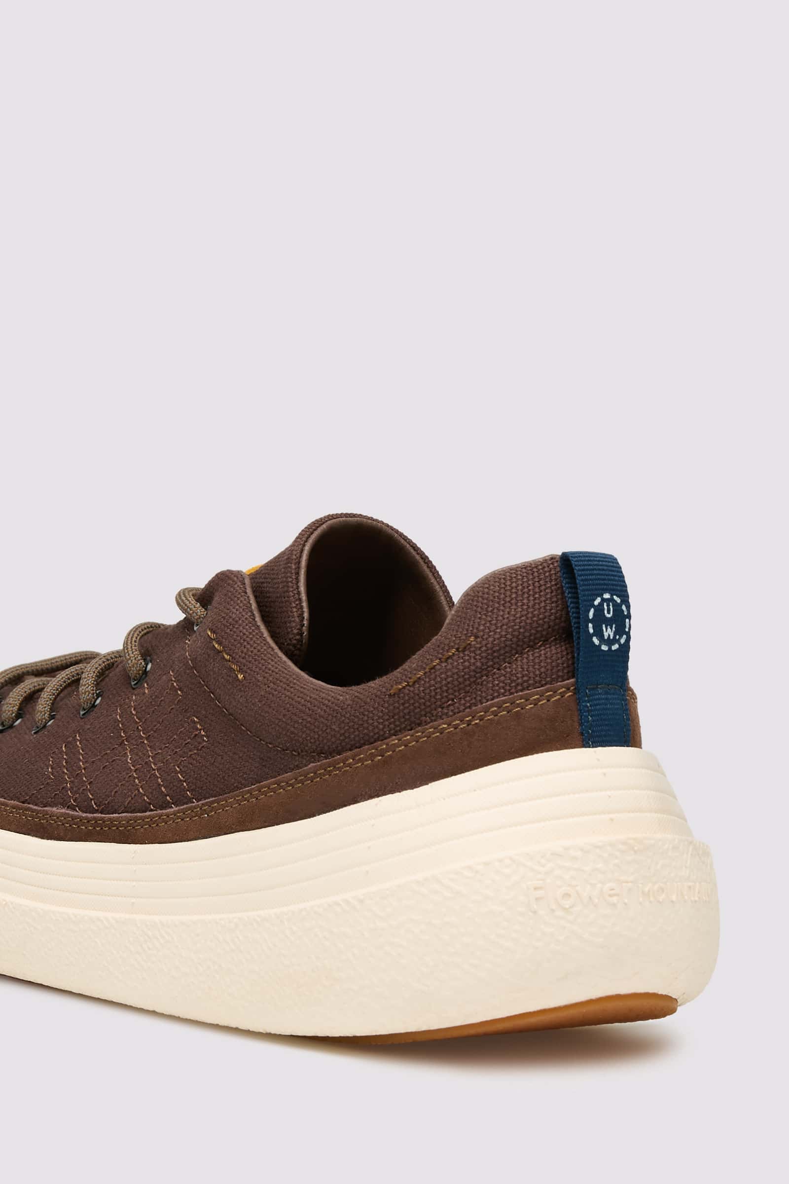 Brown Men Flower Mountain FAMI UNI U.W. Sneakers | 654-JHGBLO