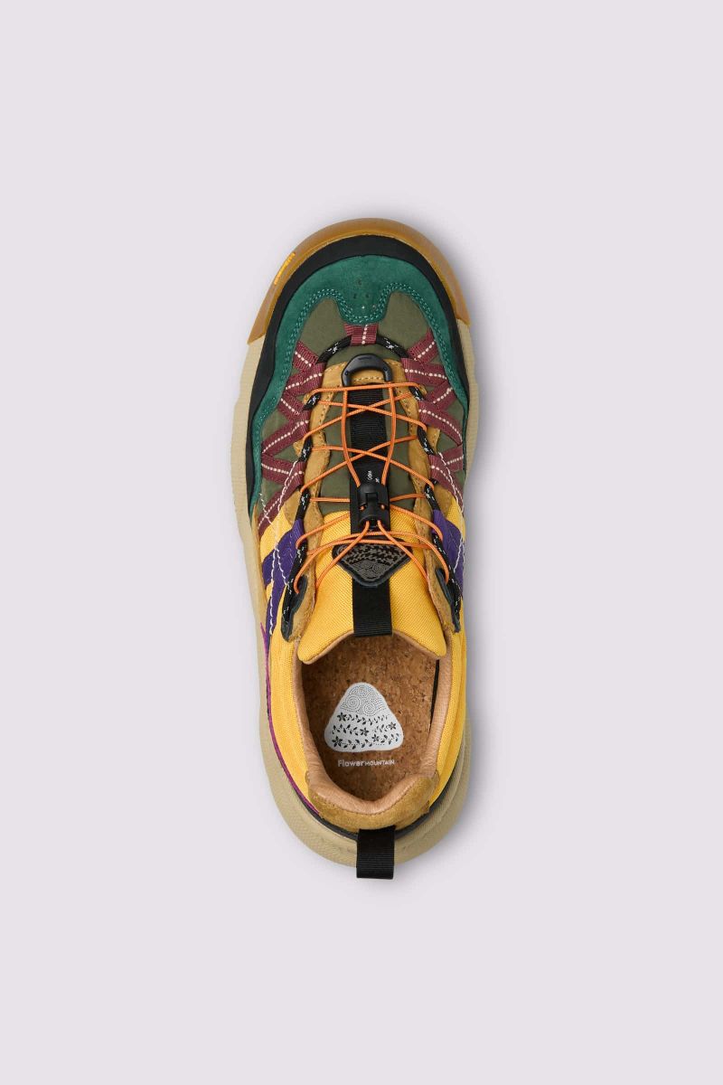 Brown Men Flower Mountain IWANO 2 UNI Sneakers | 710-FECJNS