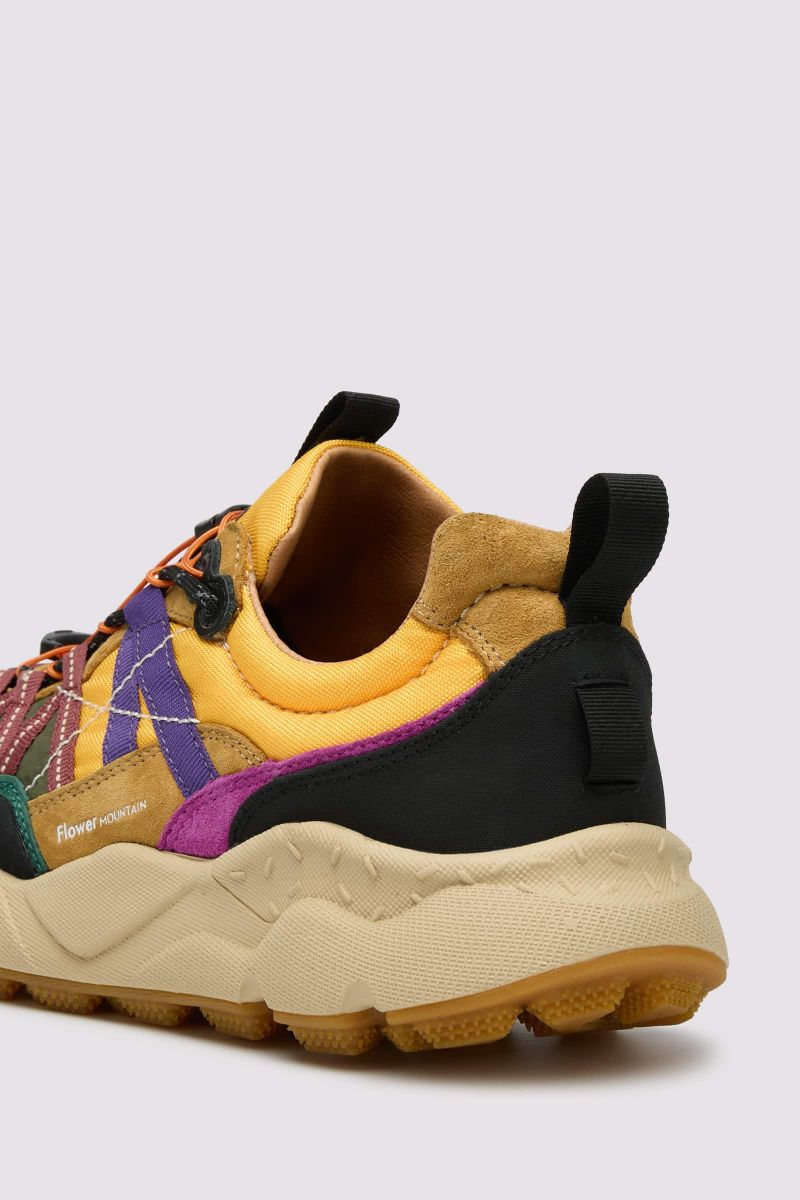 Brown Men Flower Mountain IWANO 2 UNI Sneakers | 710-FECJNS