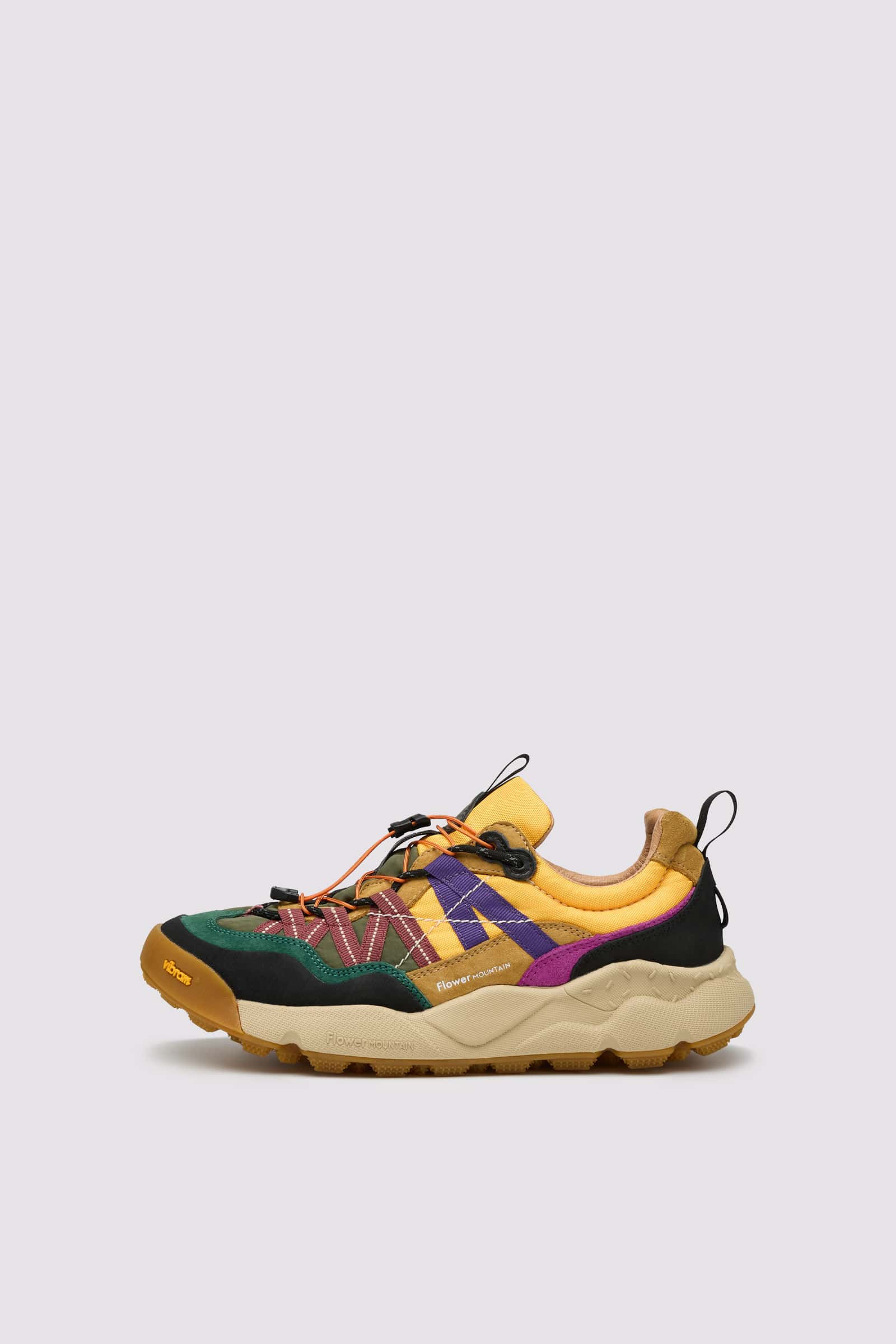 Brown Men Flower Mountain IWANO 2 UNI Sneakers | 710-FECJNS