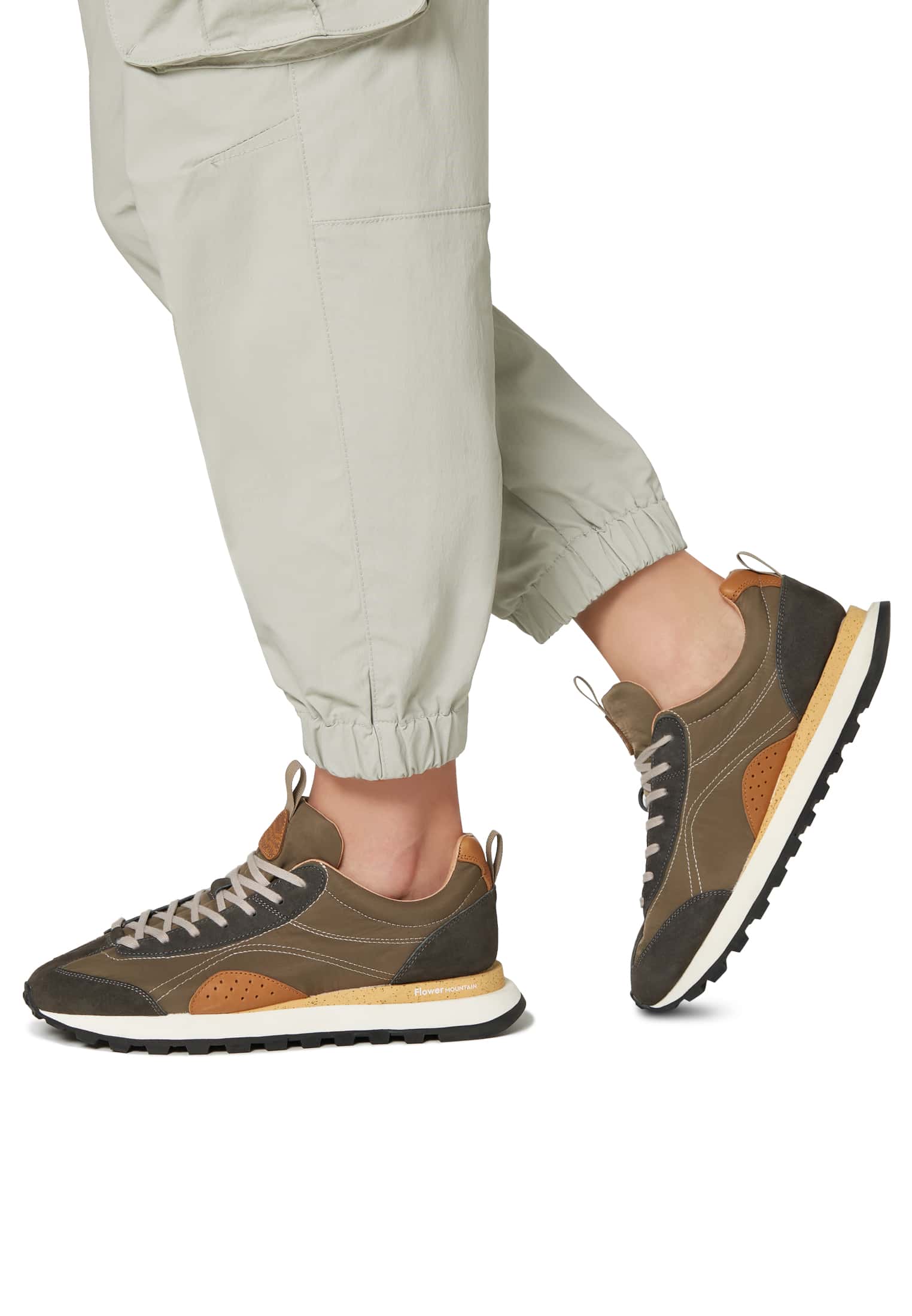 Brown Men Flower Mountain NEW ASUKA Sneakers | 385-QRKLHS