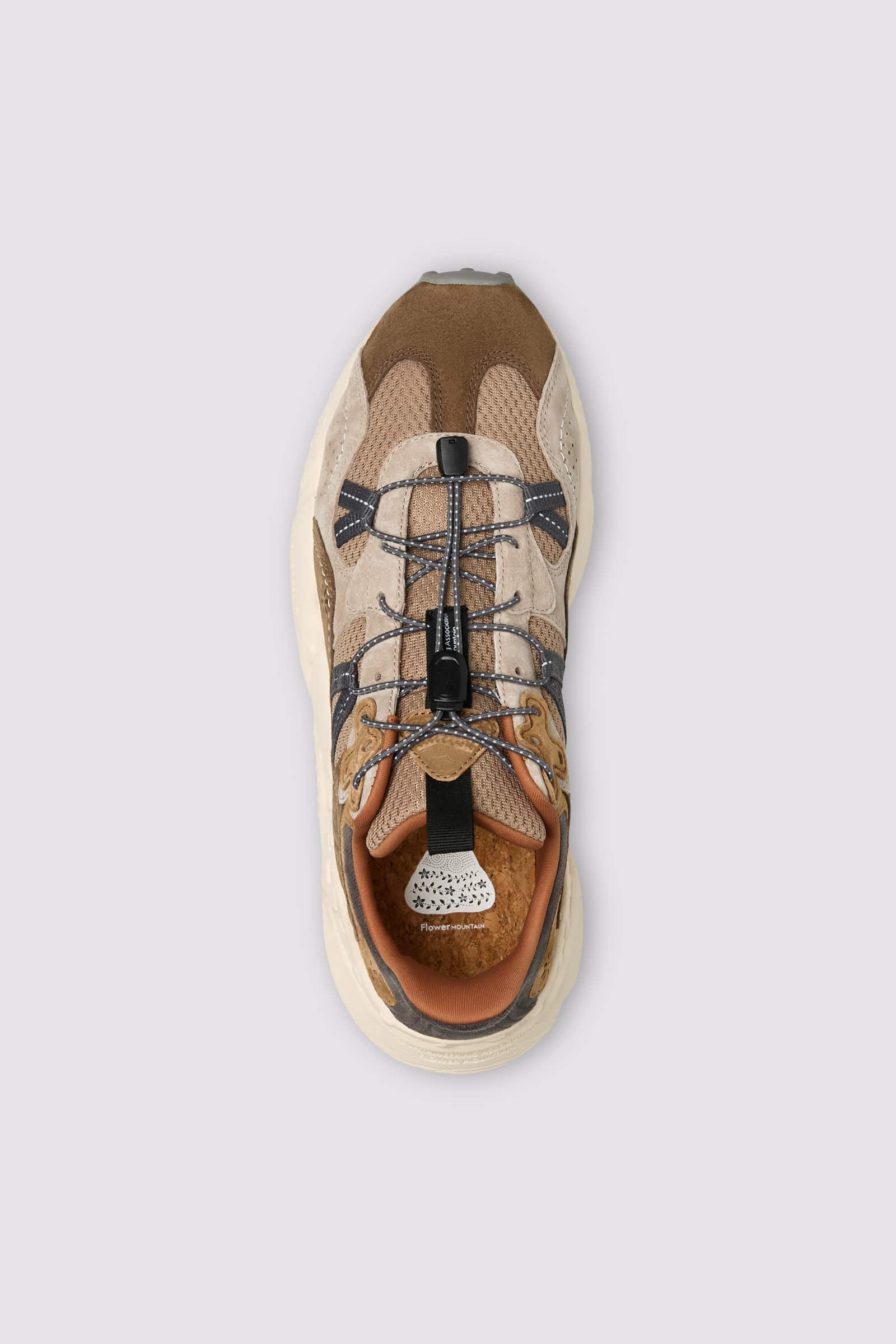 Brown Men Flower Mountain TIGER HILL Sneakers | 624-NIPHCM