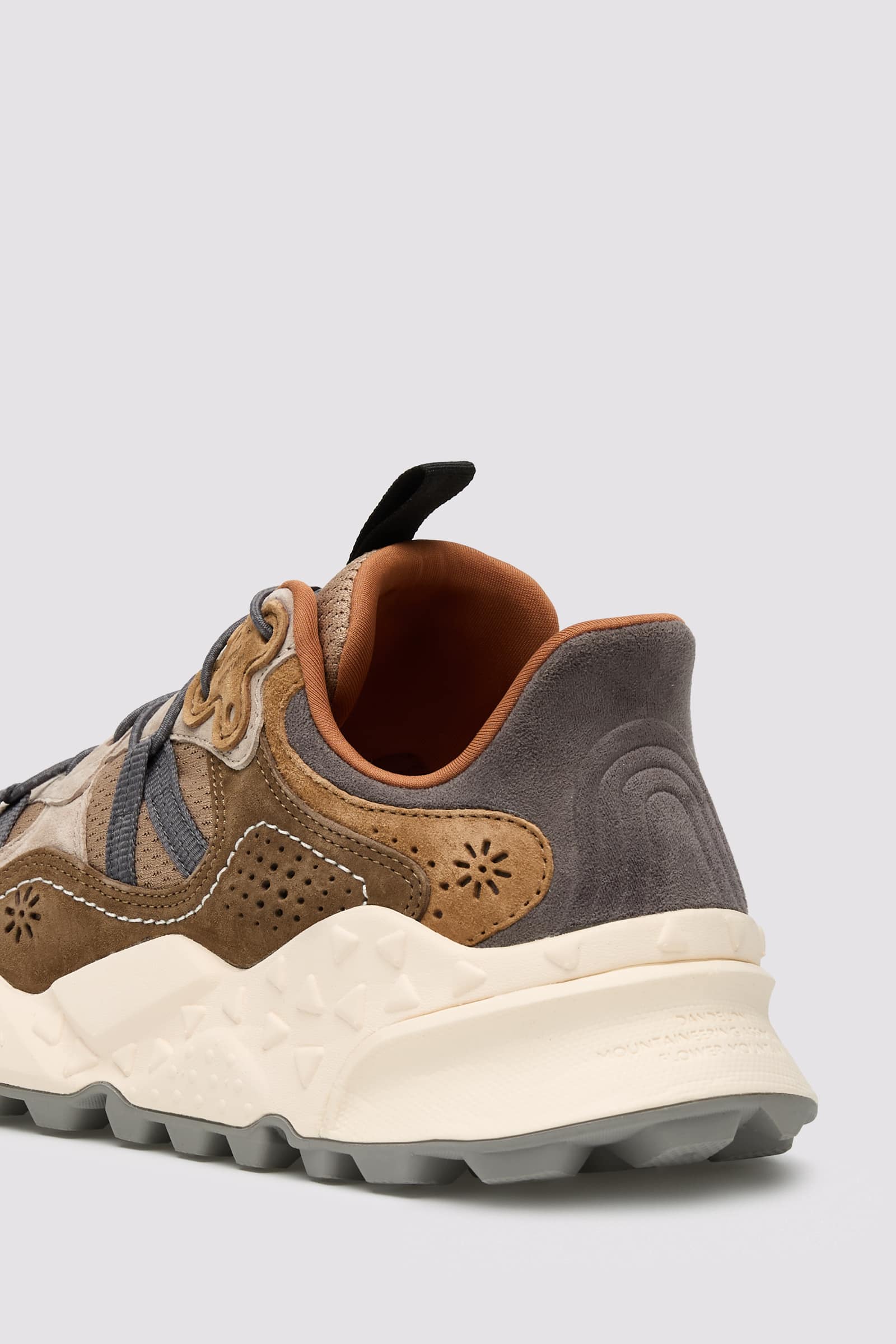 Brown Men Flower Mountain TIGER HILL Sneakers | 624-NIPHCM