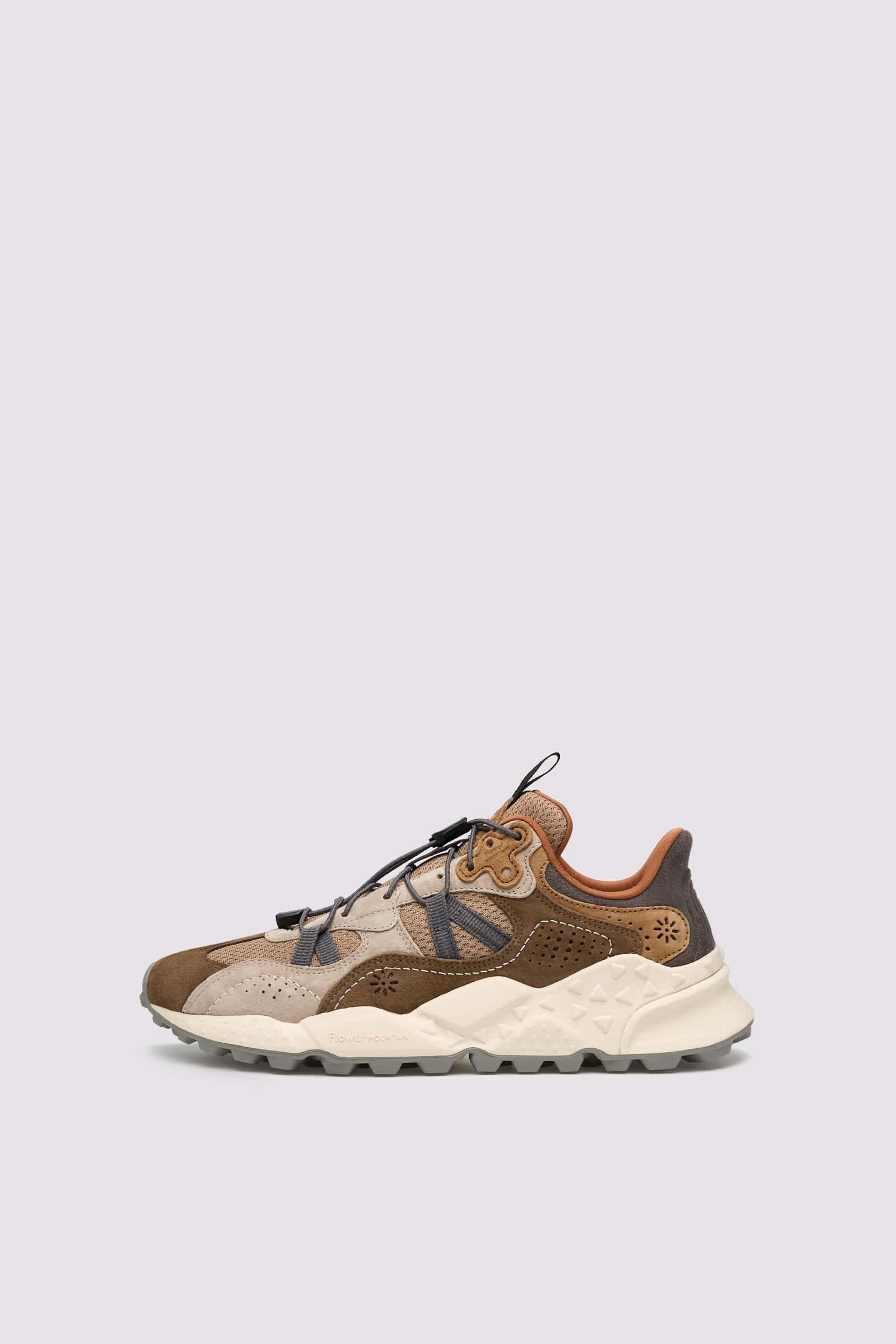 Brown Men Flower Mountain TIGER HILL Sneakers | 624-NIPHCM