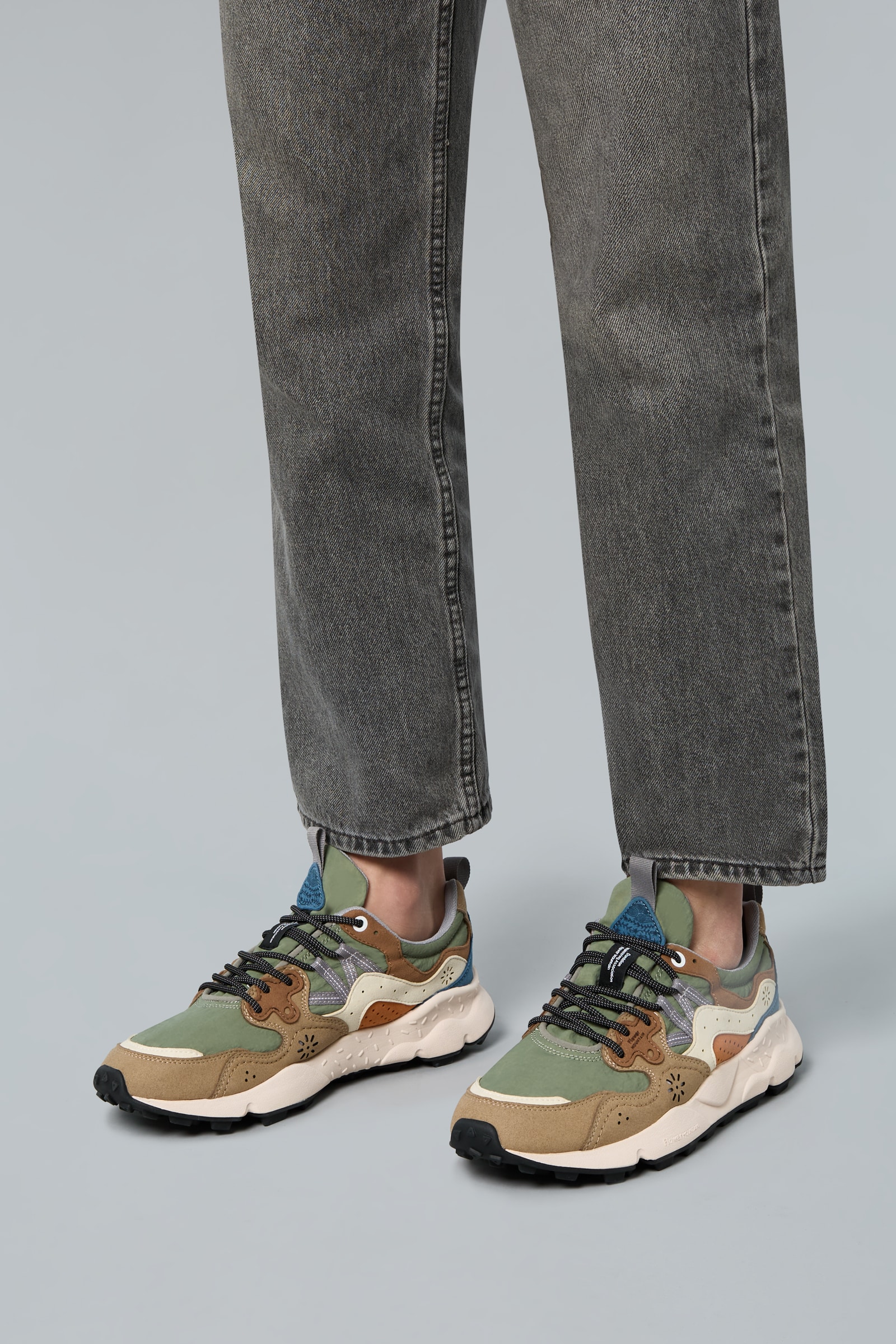 Brown Men Flower Mountain YAMANO 3 KAISO Sneakers | 534-ZEOGLA