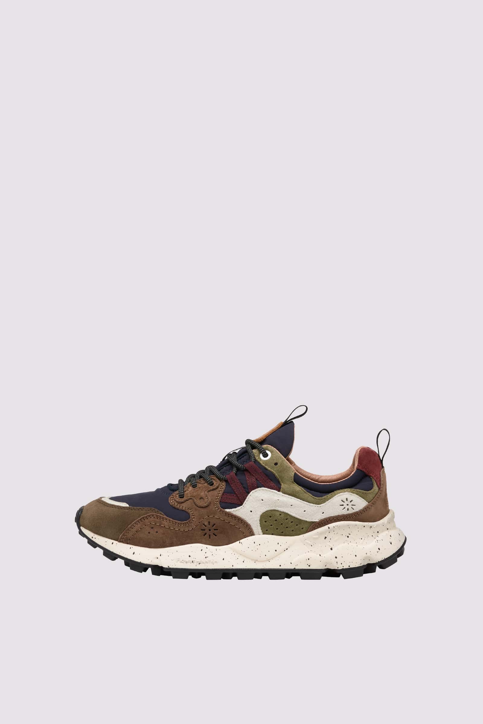 Brown / Navy Men Flower Mountain YAMANO 3 Sneakers | 390-CZHBNW