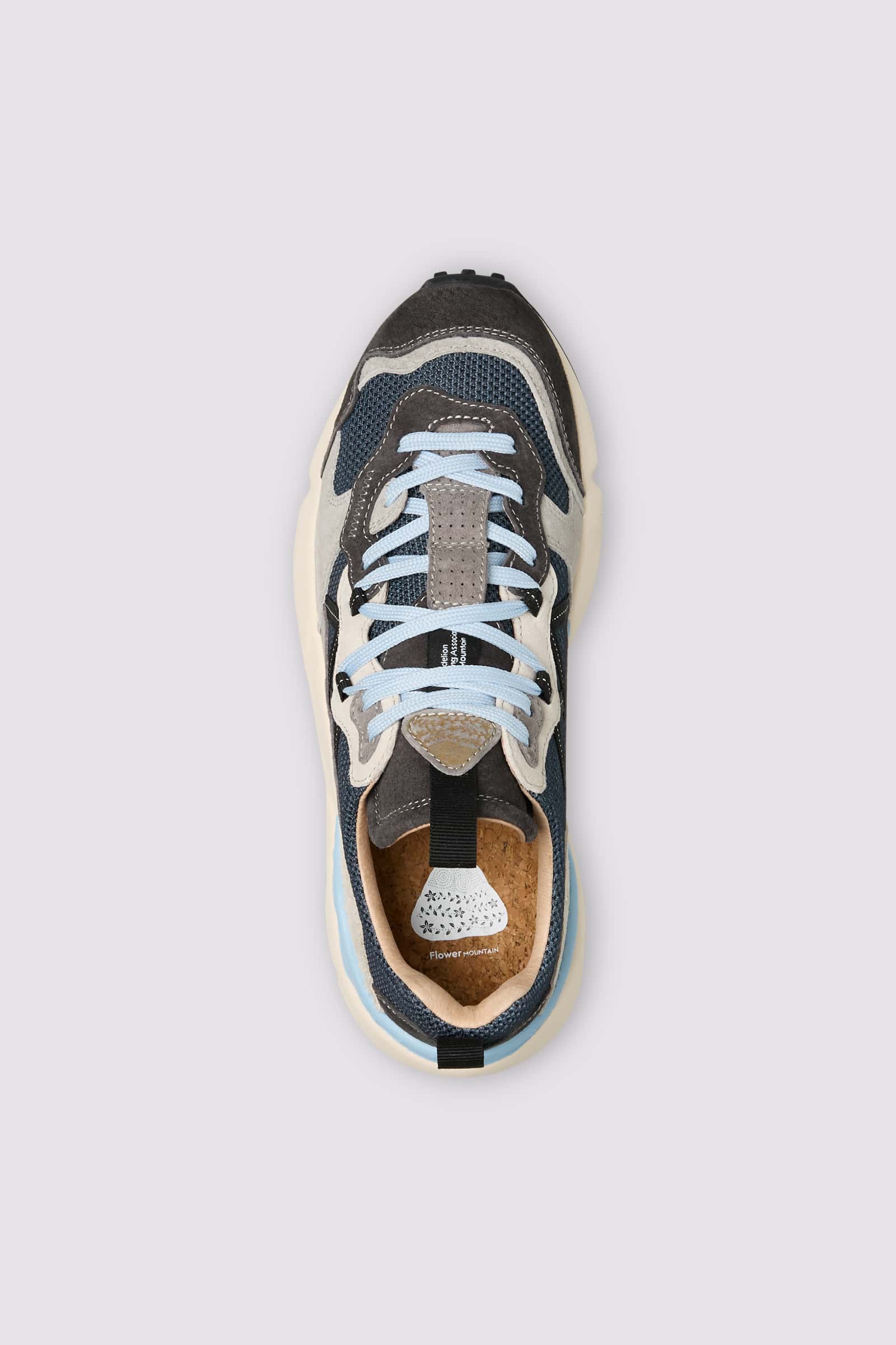 Grey Men Flower Mountain LENZAN Sneakers | 305-FWKYUG
