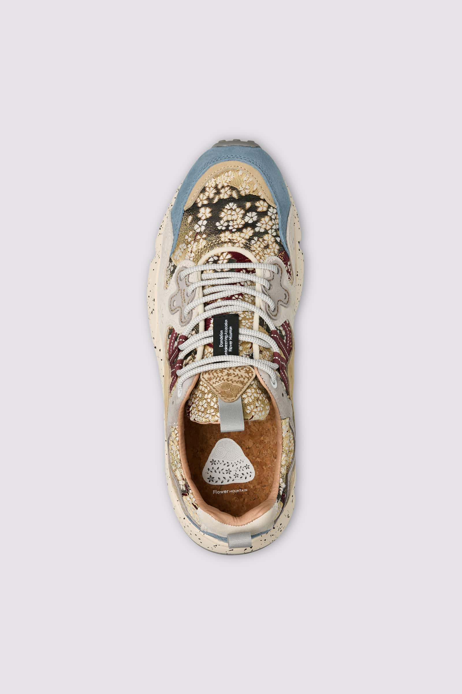 Light Blue Men Flower Mountain YAMANO 3 UNI L.E. Sneakers | 620-ZLXNGM