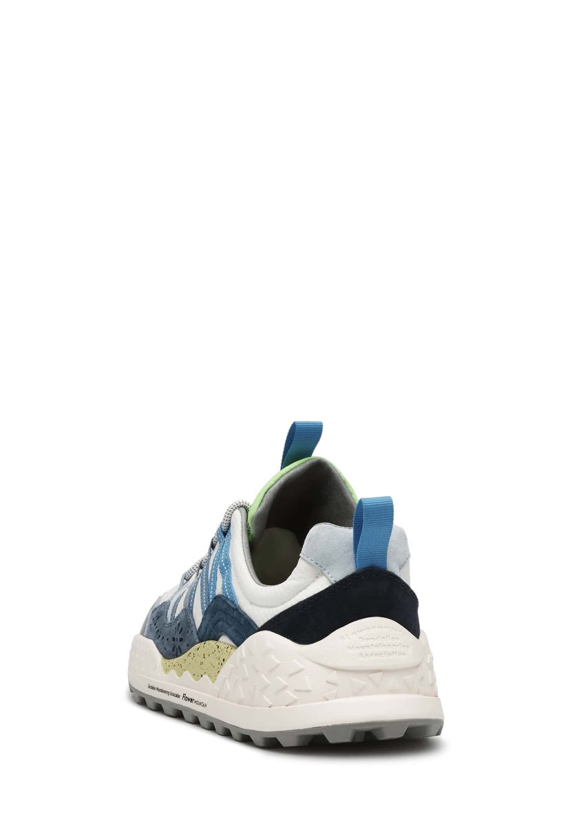 Light Blue / White Men Flower Mountain WASHI Sneakers | 205-ZIMORW