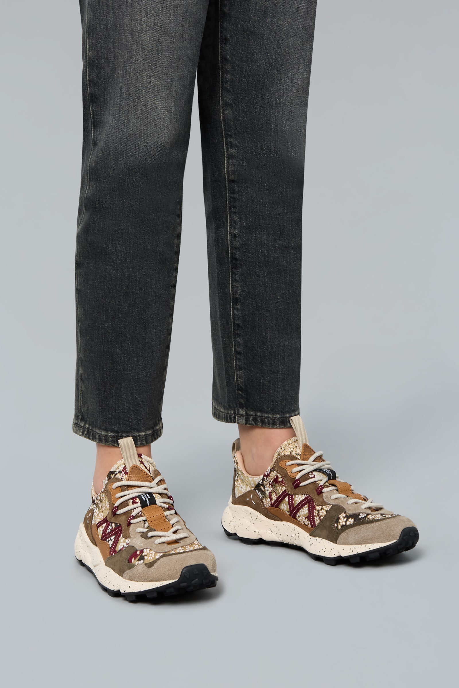 Light Grey Women Flower Mountain LENZAN UNI L.E. Sneakers | 183-NBSXJW