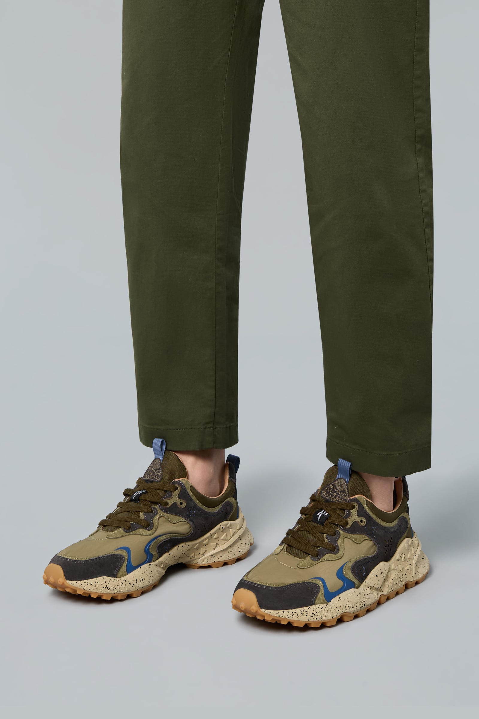 Military Green Men Flower Mountain RULIS Sneakers | 476-JIYHEK