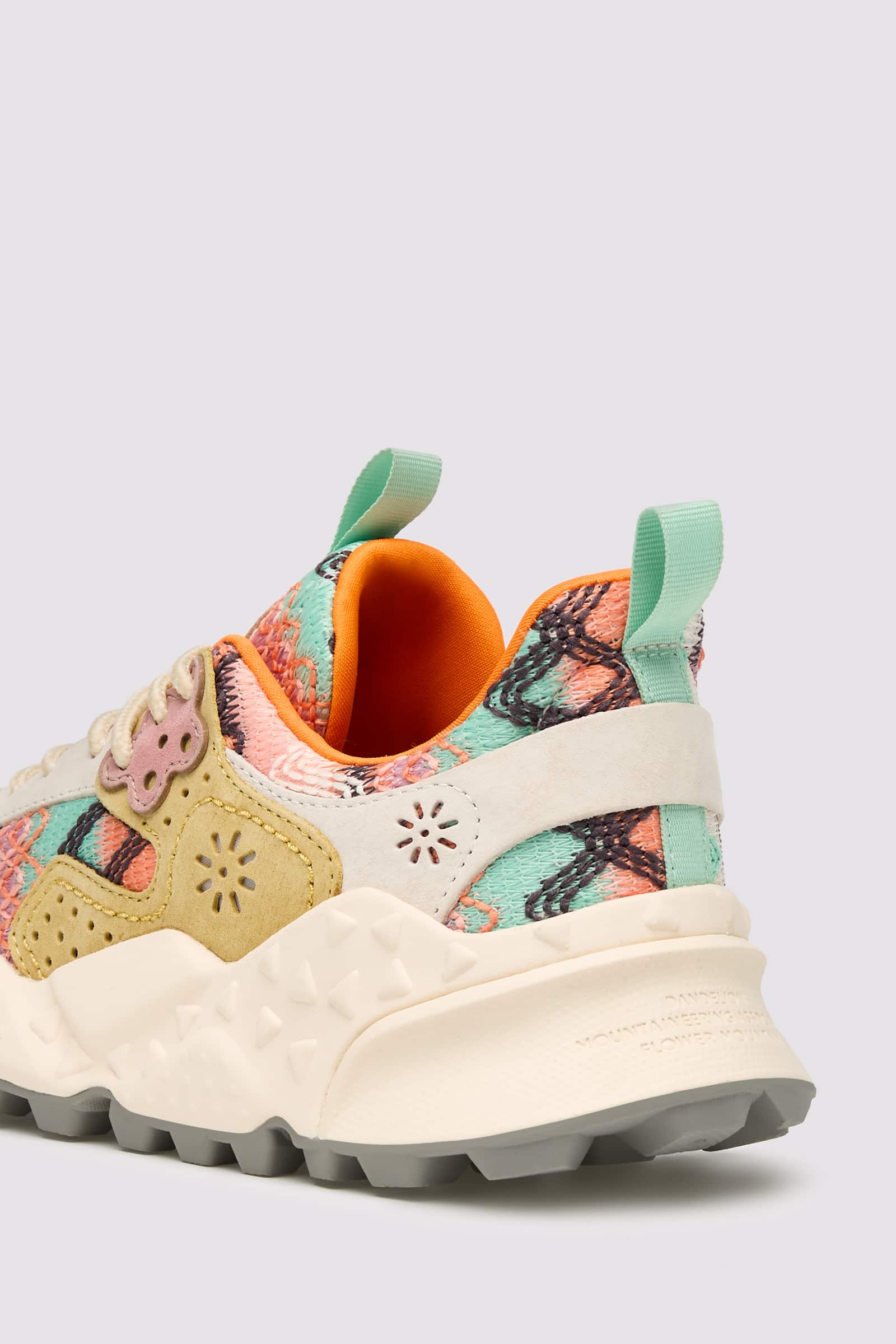 Pink / Green Women Flower Mountain KOTETSU Sneakers | 657-UNYTRM