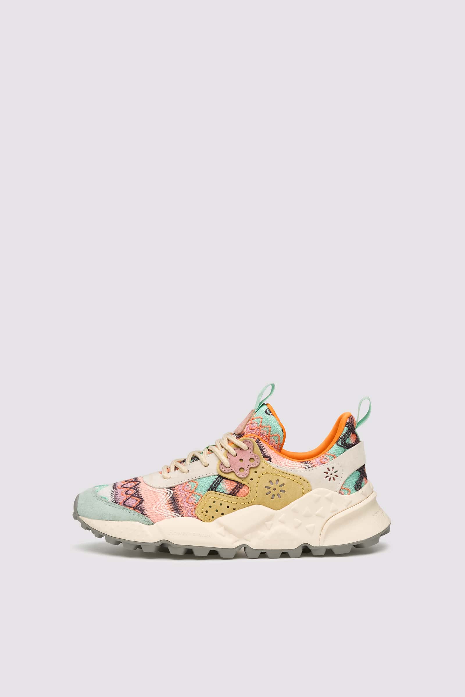 Pink / Green Women Flower Mountain KOTETSU Sneakers | 657-UNYTRM
