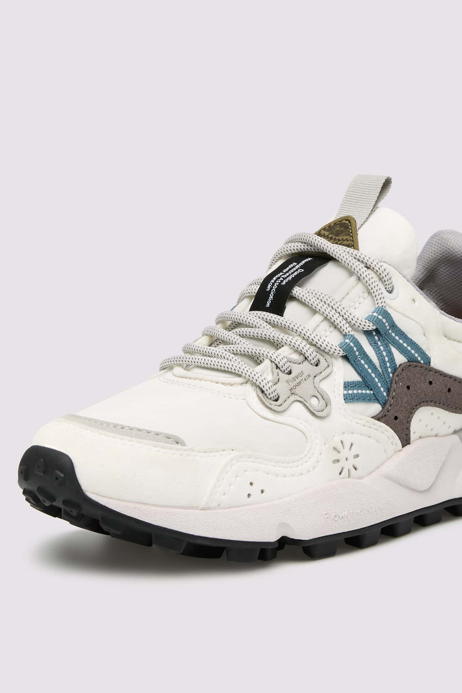 White / Grey Men Flower Mountain YAMANO 3 UNI KAISO Sneakers | 824-IKHLRY