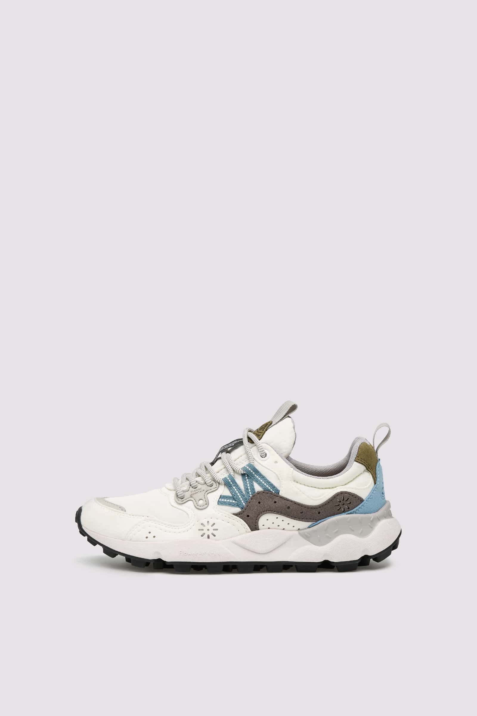 White / Grey Men Flower Mountain YAMANO 3 UNI KAISO Sneakers | 824-IKHLRY