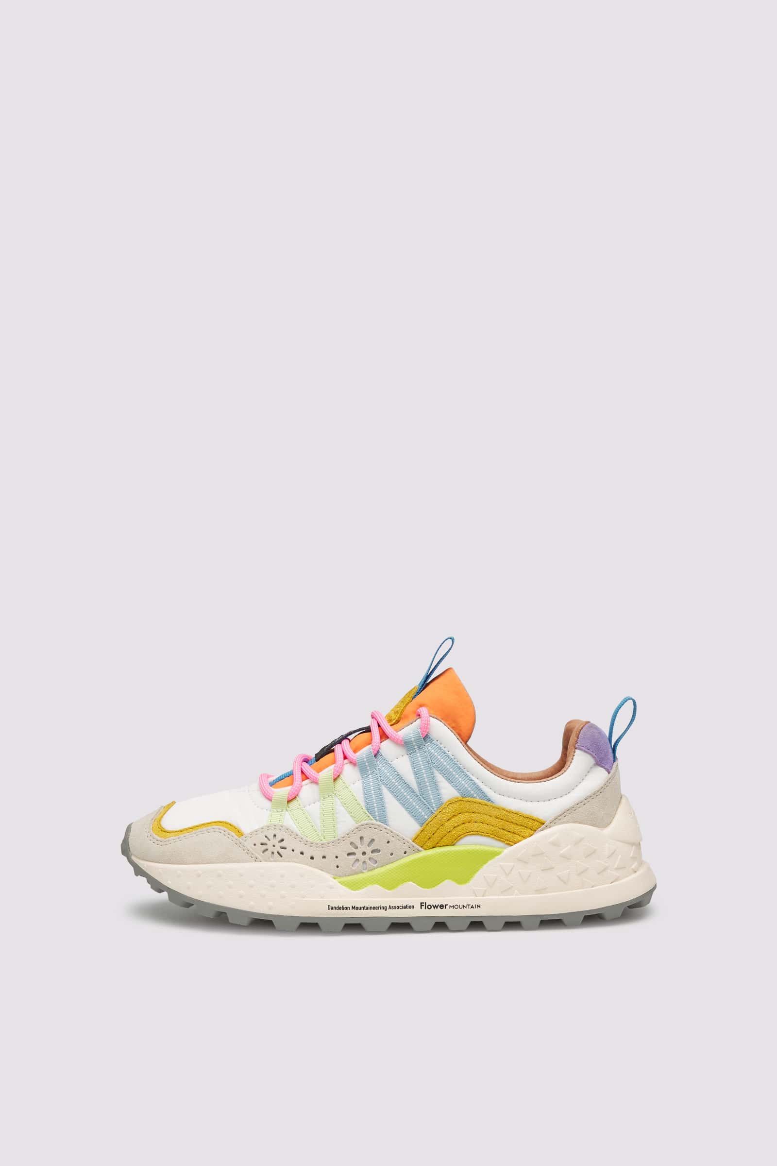 White / Salmon Women Flower Mountain WASHI Sneakers | 674-ITZEVB
