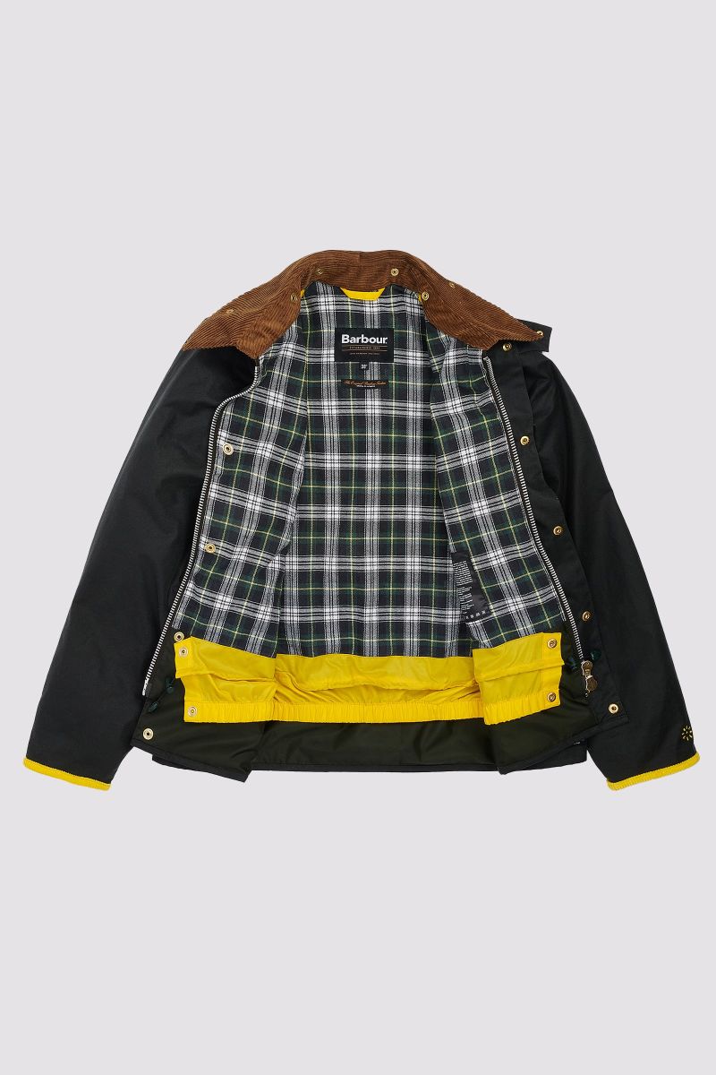 Yellow Men Flower Mountain BARBOUR X FLOWER MOUNTAIN Jacket | 428-GUFNDY